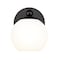 Z-Lite Neoma Wall Sconce, 1-Light, 5.25 In.W x 6.75 In.L x 6.75 In.H, Matte Black/Opal Etched 1100-1S-MB - alternate 1